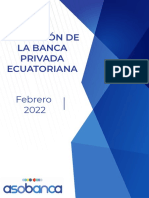 Evolución de La Banca Privada Ecuatoriana: Febrero 2022