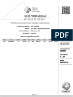 N°. CVP-2022-00108314: Certificado de Poseer Vehículo