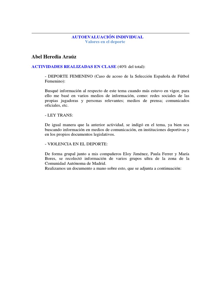 Valores y Desafíos en el Deporte | PDF | Natación (deporte) | Deportes