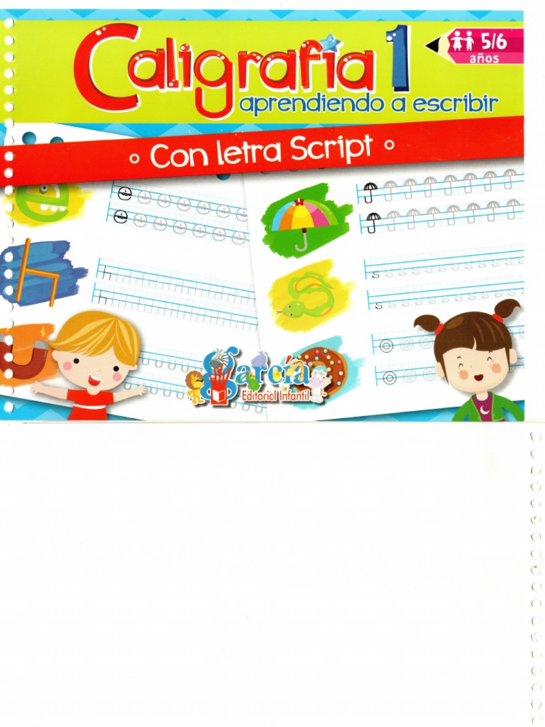 Caligrafia 1 Aprendiendo A Escribir. | PDF