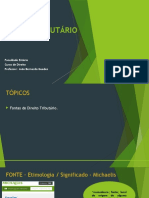 Direito Tributário: Faculdade Estácio Curso de Direito Professor: João Bernardo Guedes