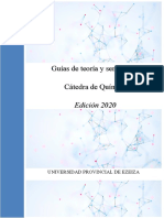 Guías de Teoría y Seminarios Cátedra de Química: Edición 2020