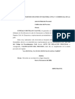 Auto de Relacion Procesal y Calificacion Del Proceso