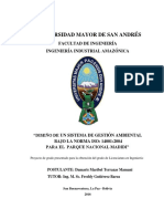 Universidad Mayor de San Andrés: Facultad de Ingeniería Ingeniería Industrial Amazónica