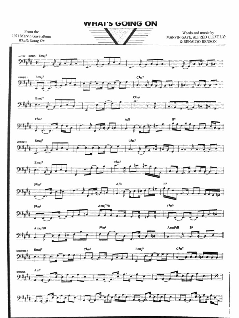 Whats going on bass pdf