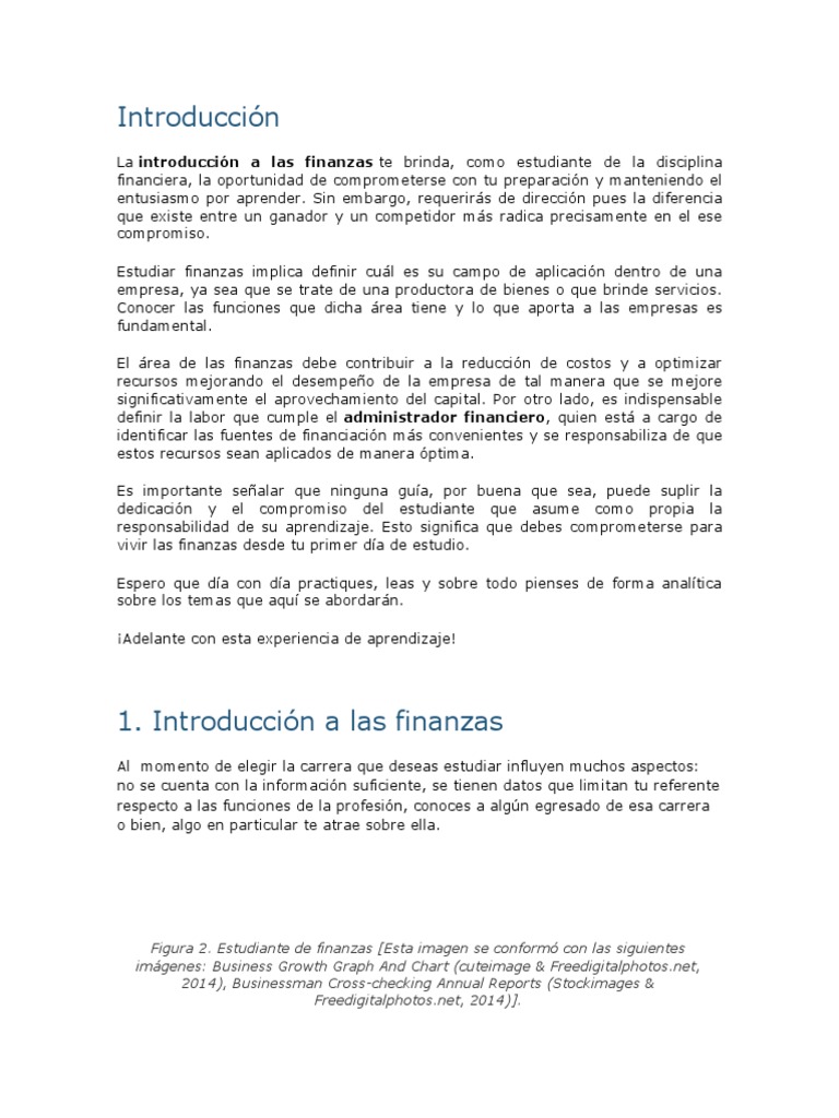Introduccion A Las Finanzas | PDF | Economias