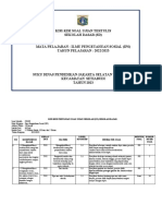 Kisi-Kisi Soal Ujian Tertulis Sekolah Dasar (SD) Mata Pelajaran: Ilmu Pengetahuan Sosial (Ips) TAHUN PELAJARAN: 2022/2023