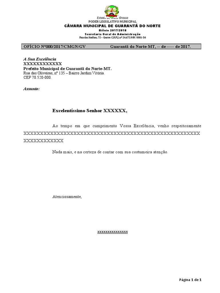 Oficio Modelo | PDF