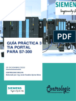 Guía Práctica 3 Tia Portal PARA S7-300: 20 DICIEMBRE/2020