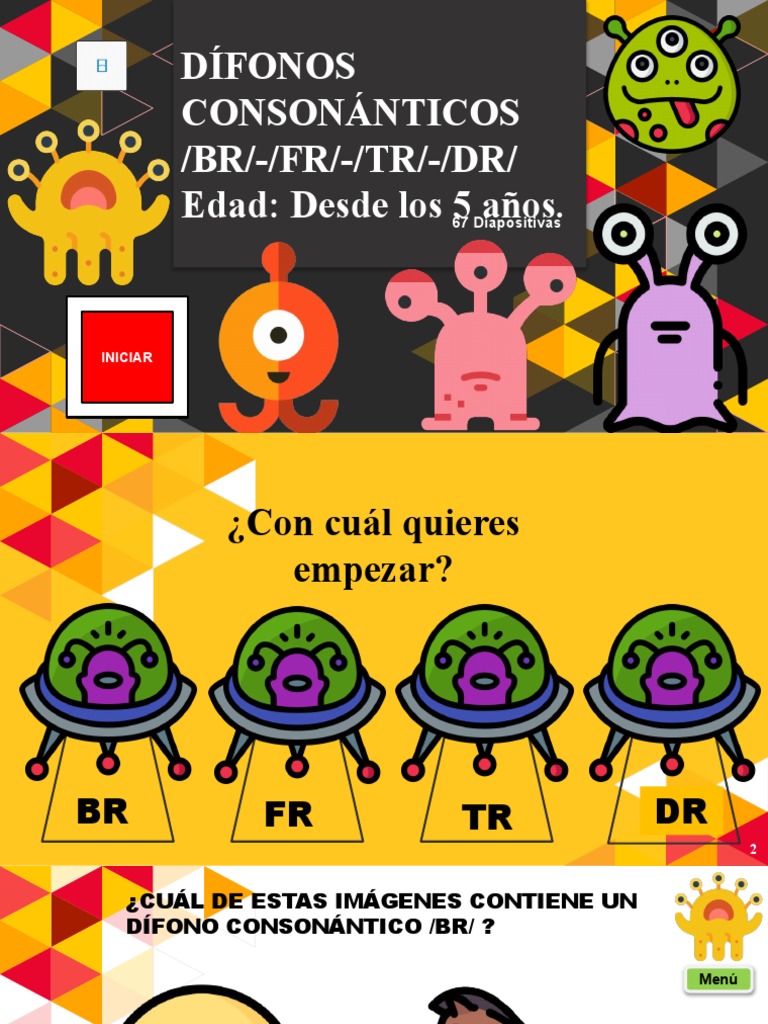 Reconocimiento de dífonos consonánticos iniciales /BR/, /FR/, /TR/ y ...