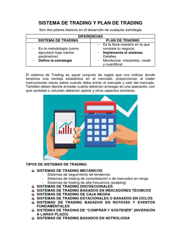 Sistema de Trading y Plan de Trading | PDF | Comerciante (Finanzas)