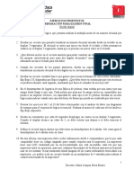 Guía de Ejercicios - Examen Final