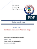 Sustainable Energy: Report Title