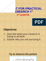 PR 1 Format of A Research