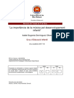 TFG Dominguez, I (2018) La Importància de La Música Pel Desenvolupament Infantil.