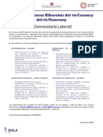 Convocatoria de Oportunidades Laborales Proyecto Rios Casma Huarmey 13.02