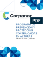 Programa de Prevención Y Protección Contra Caídas en Alturas