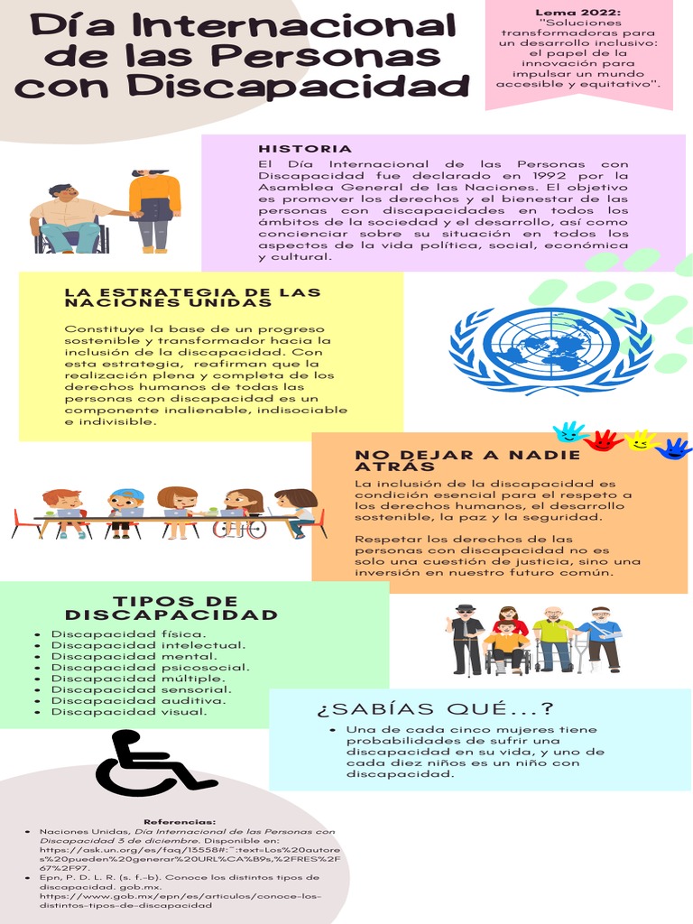 Dia Internacional de La Discapacidad | PDF | Invalidez | Naciones Unidas
