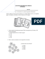 Evaluacion de Matemáticas Grado 2 III Periodo