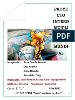 Proye CTO Interd Iscipli Nario DEL Mundi AL