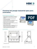 Terminal de pesaje industrial WTX110 con hasta 32 células de carga