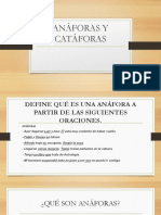 Anáforas y Catáforas