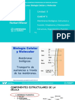 Semana 5 - Membranas Biologicas, Citoplasma y Citoesqueleto