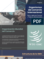 Organismos Del Comercio Internacional: Marco Legal para Finanzas y Negocios Internacionales
