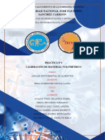 Universidad Nacional Jose Faustino Sanchez Carrión: Práctica N°1 Calibración de Material Volumétrico