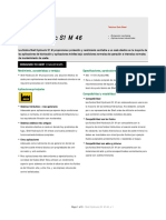 Shell Hydraulic S1 M 46: Rendimiento, Características y Ventajas Especificaciones, Aprobaciones y Recomendaciones