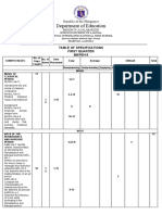 Mapeh 9 Tos-Second Periodical Examination