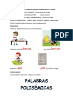 Guía de trabajo sobre palabras polisémicas en español