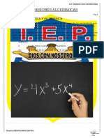 Tema1 - EXPRESIONES ALGEBRAICAS