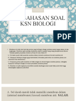 BIOLOGI KSN SOAL