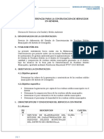 Cieneguilla: Terminos de Referencia para La Contratacion de Servicios en General