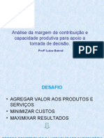 Apresentação Margem de Contribuição e Capacidade Produtiva (Fator Limitante)