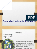 Estandarización de Procesos