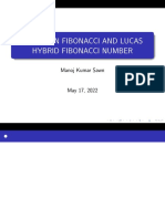 Study On Fibonacci and Lucas Hybrid Fibonacci Number: Manoj Kumar Sawn