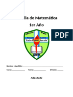 Cartilla 1er Año - Matemática 2020