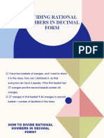 Dividing Rational Numbers in Decimal Form