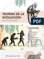 Teorías de La Evolución: El Origen de Las Especies