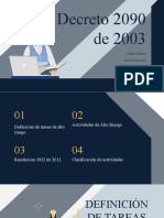 Decreto 2090 de 2003: Yadira Farfan Nicoll Sanchez