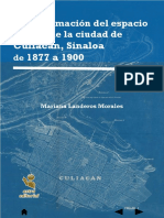 Transformacion Del Espacio Urbano de La Ciudad de Culiacán Sinaloa de 1877 A 1900