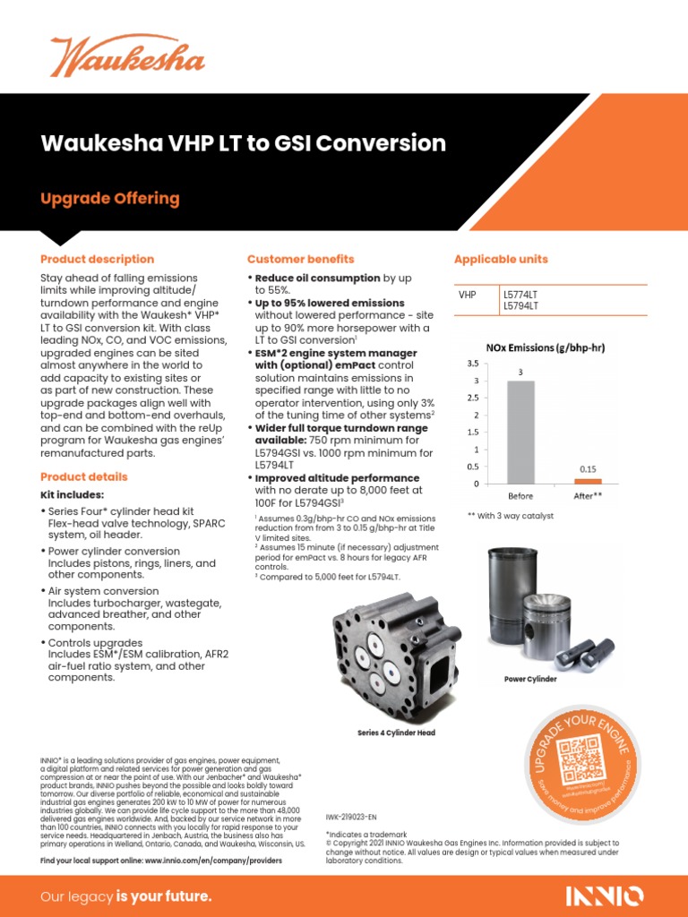 Waukesha 219023 VHP To Gsi | PDF | Engines | Propulsion