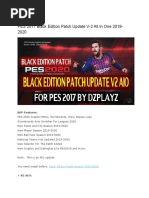 PES 2017 Black Edition Patch Update V