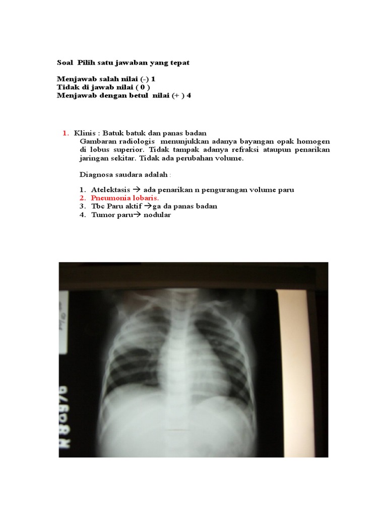 Contoh Soal Radiologi dan Jawabannya | PDF
