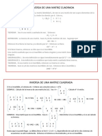 Inversa de una matriz cuadrada