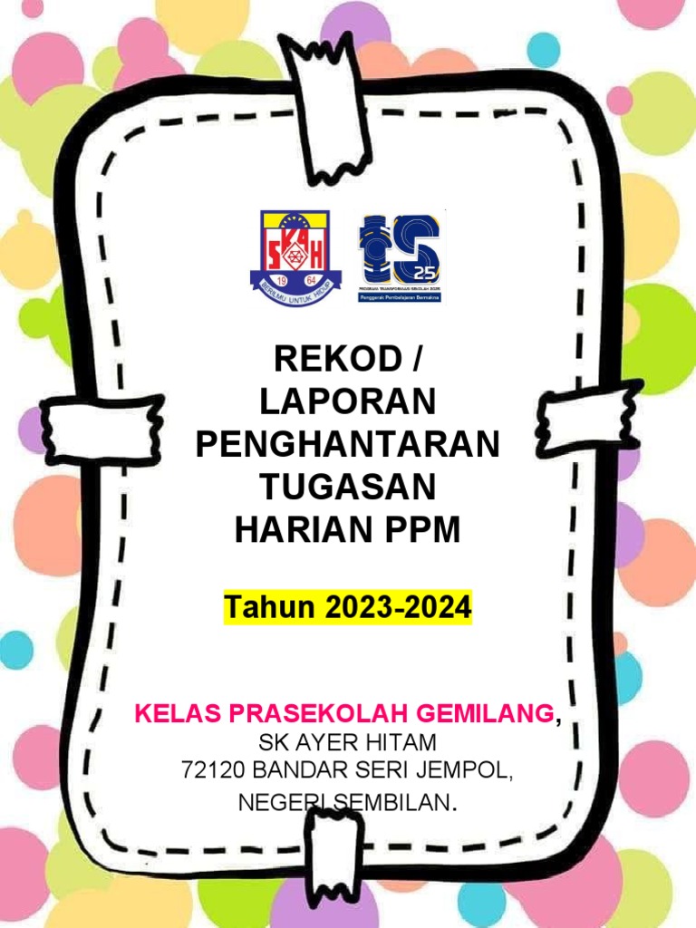 Rekod Laporan Penghantaran Buku Tugasan Harian PPM | PDF