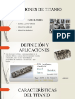 Aleaciones de titanio: Propiedades, fabricación y aplicaciones