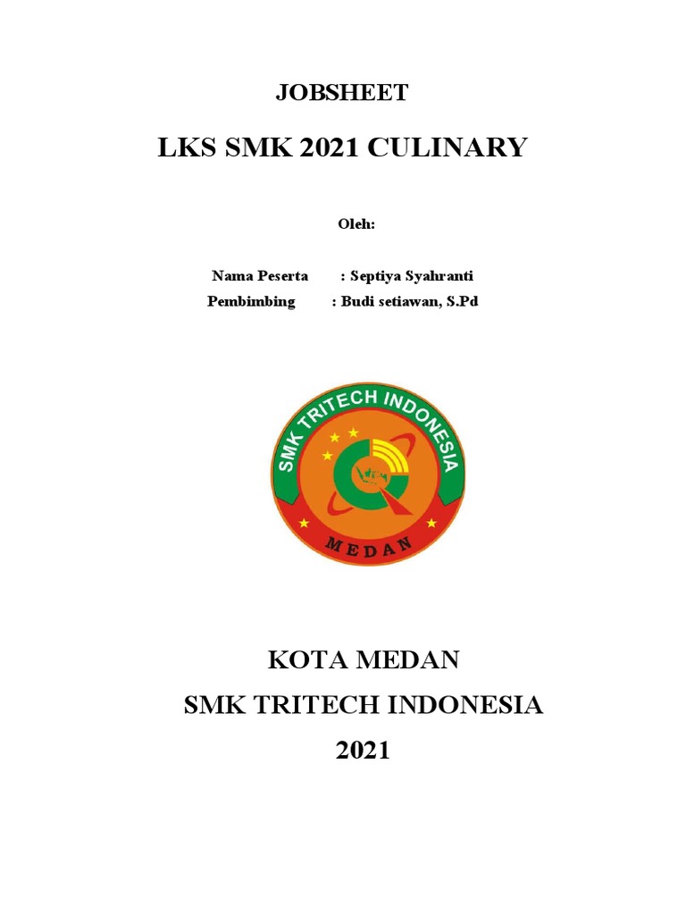 Resep Lengkap Masakan SMK 2021 | PDF